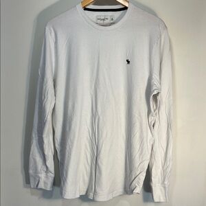 Abercrombie & Fitch White Long Sleeve Tee